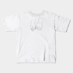 Pinky Holding Hands Kids T-Shirt